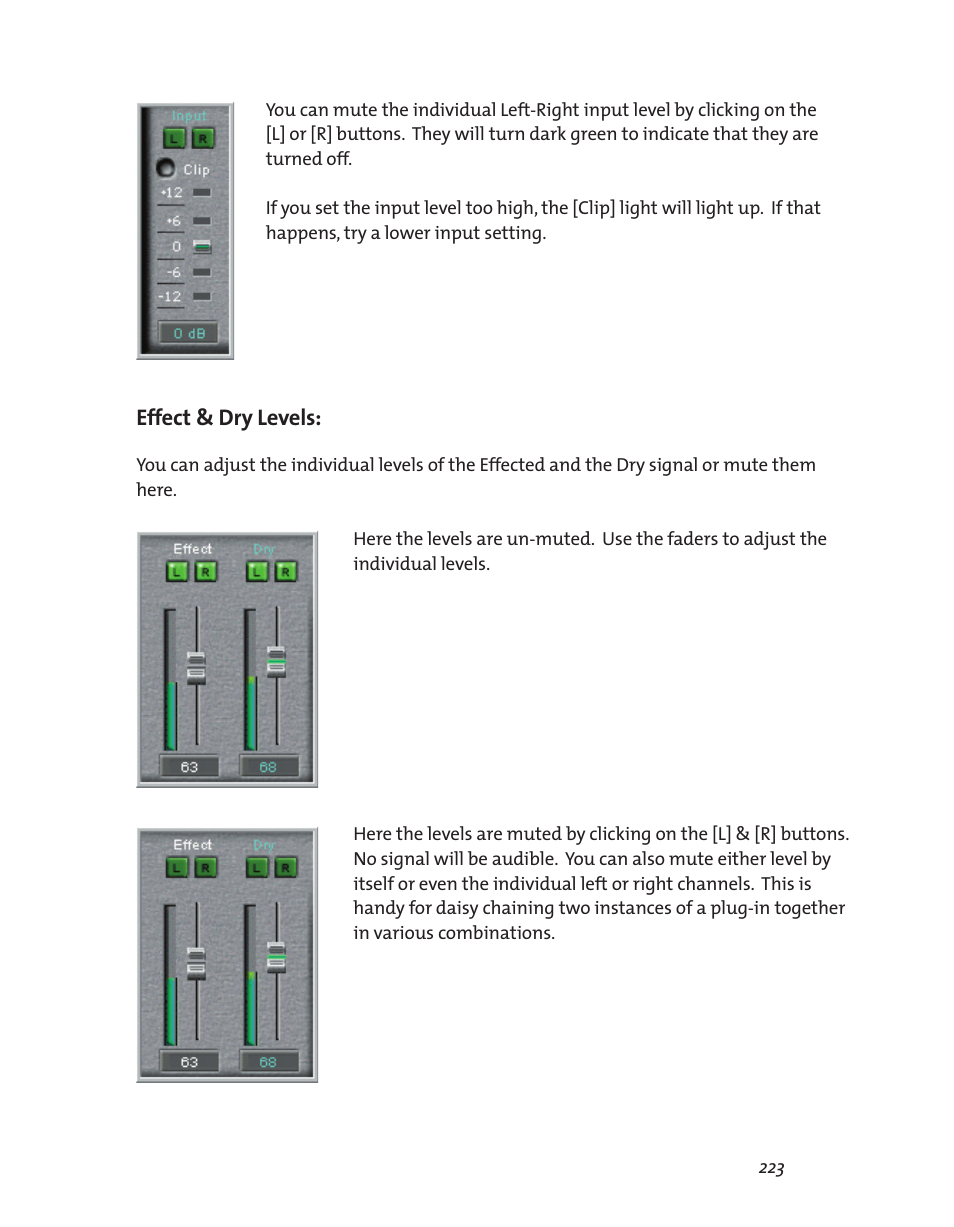 Effect & dry levels | Teac GigaStudio 3 User Manual | Page 223 / 301