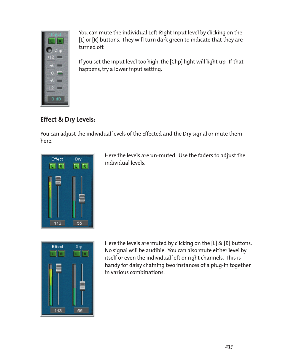 Effect & dry levels | Teac GigaStudio 3 User Manual | Page 233 / 301