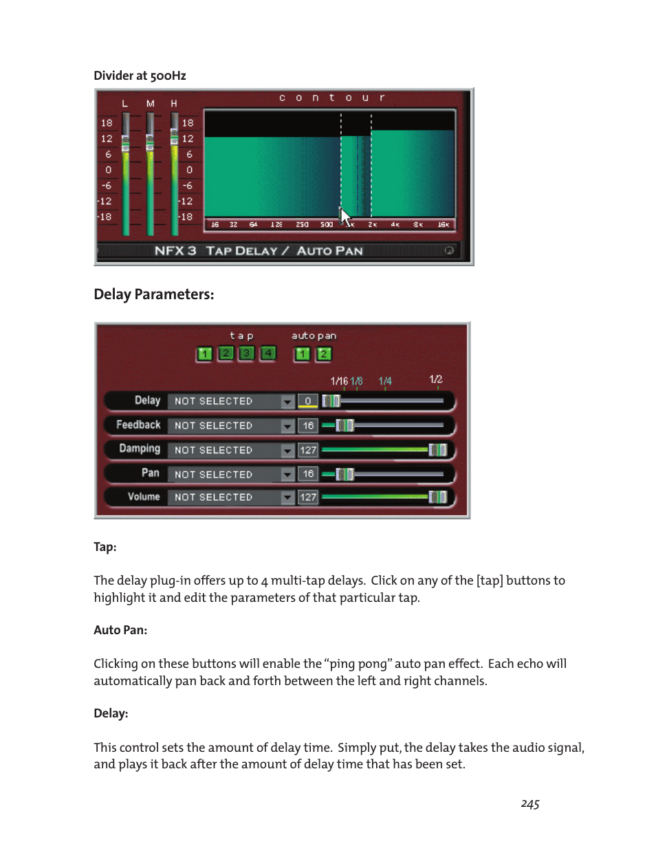 Delay parameters | Teac GigaStudio 3 User Manual | Page 245 / 301