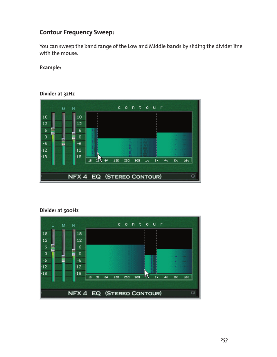 Contour frequency sweep | Teac GigaStudio 3 User Manual | Page 253 / 301