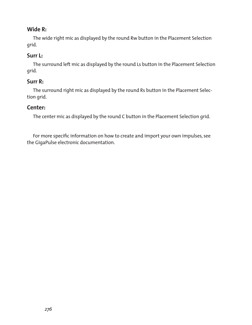 Teac GigaStudio 3 User Manual | Page 276 / 301