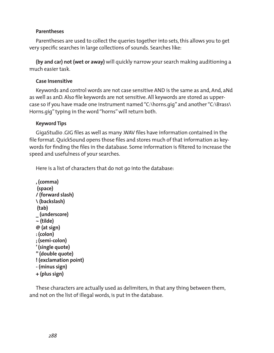 Teac GigaStudio 3 User Manual | Page 288 / 301