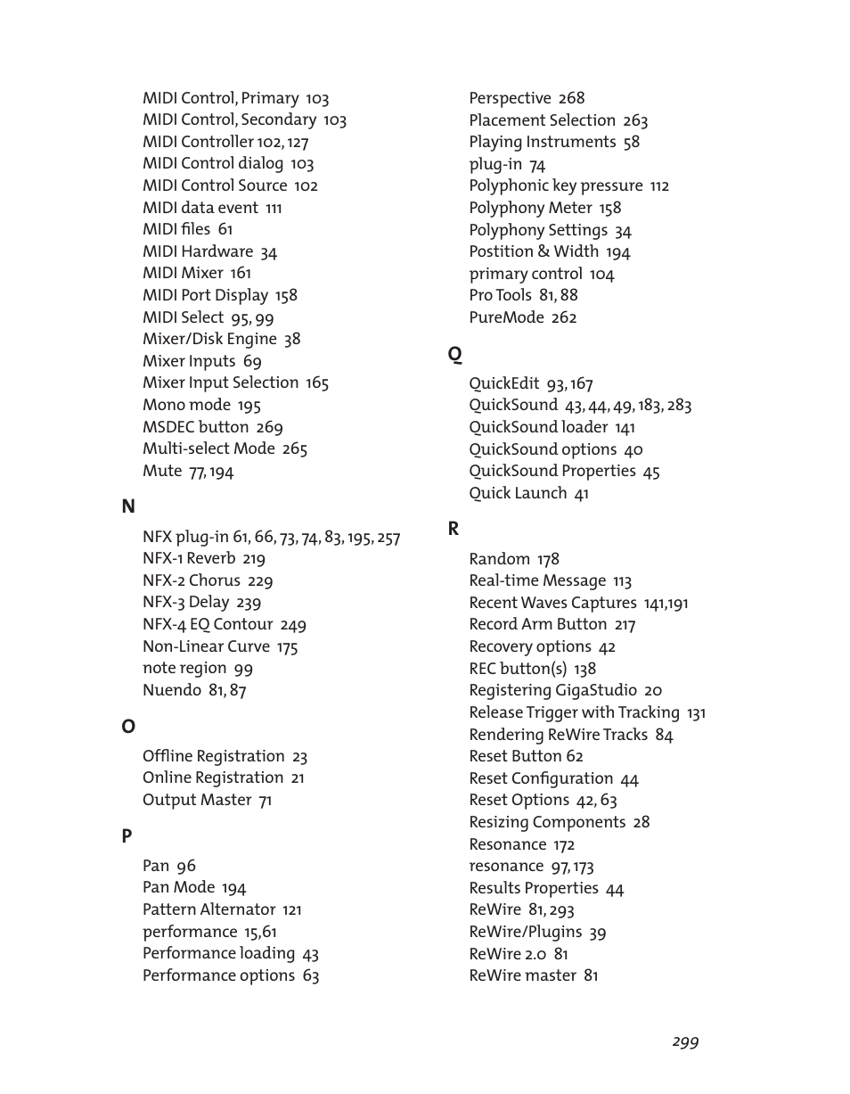 Teac GigaStudio 3 User Manual | Page 299 / 301