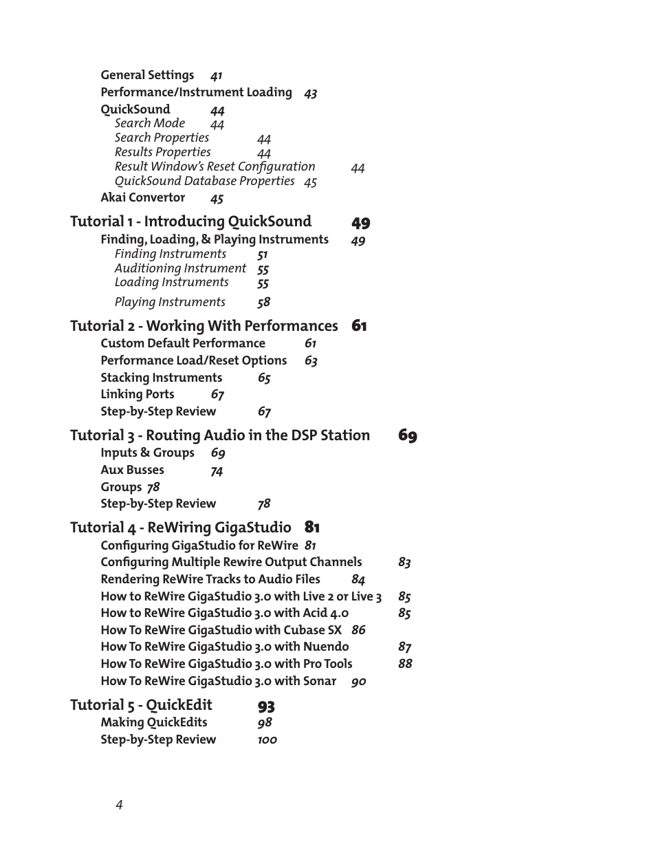 Teac GigaStudio 3 User Manual | Page 4 / 301