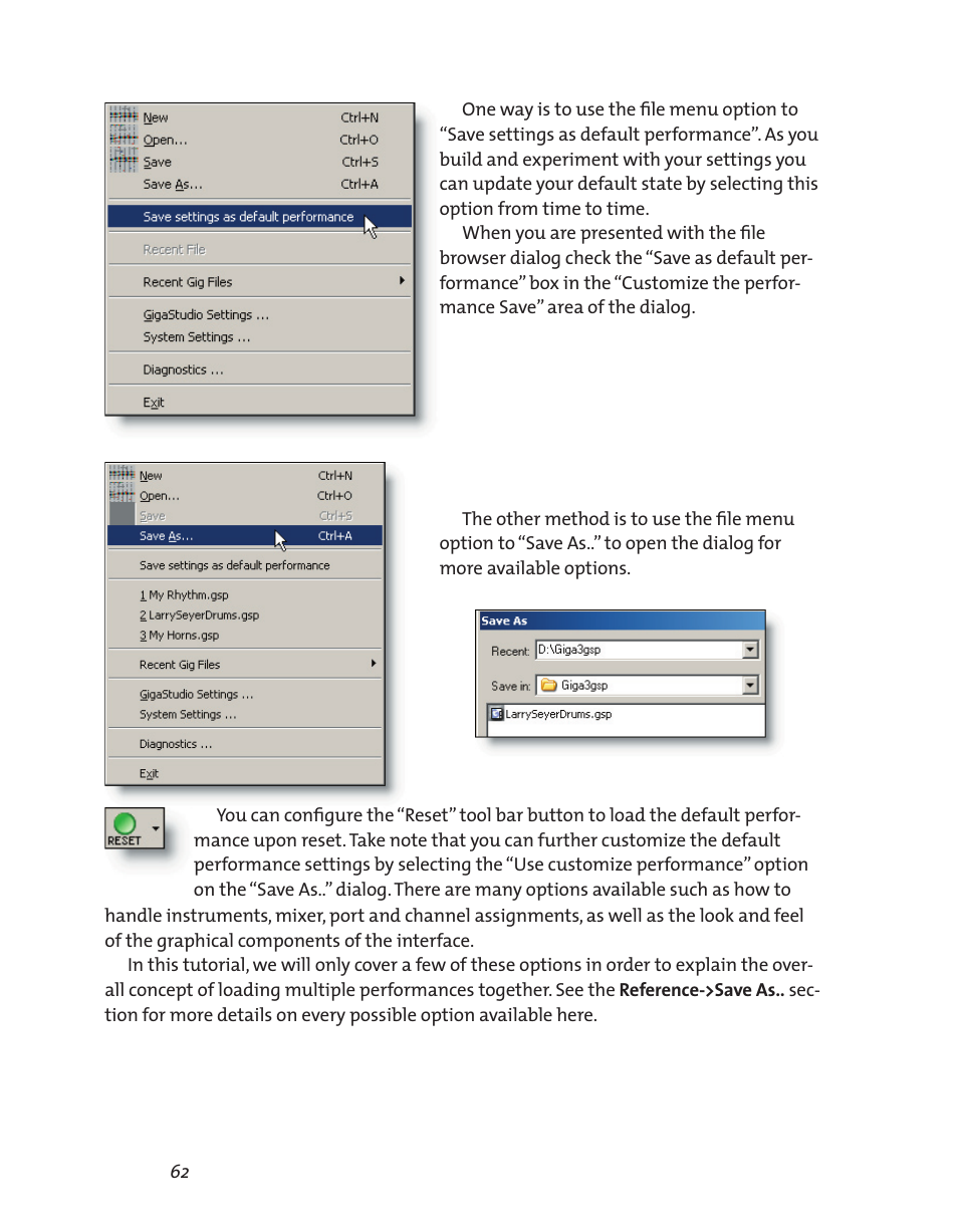 Teac GigaStudio 3 User Manual | Page 62 / 301