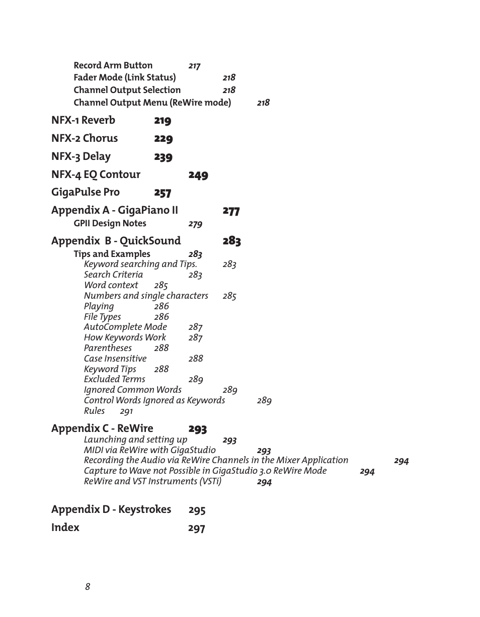 Teac GigaStudio 3 User Manual | Page 8 / 301