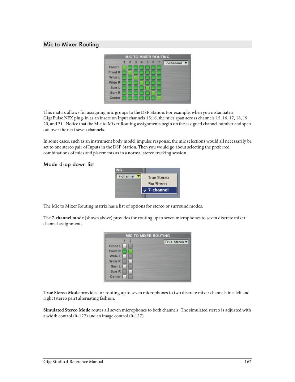 Mic to mixer routing | Teac GigaStudio 4 User Manual | Page 162 / 211