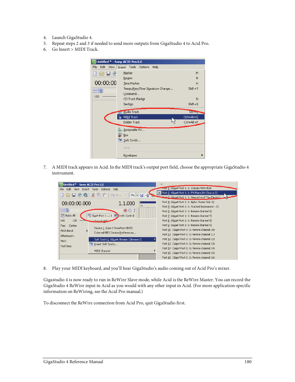 Teac GigaStudio 4 User Manual | Page 180 / 211