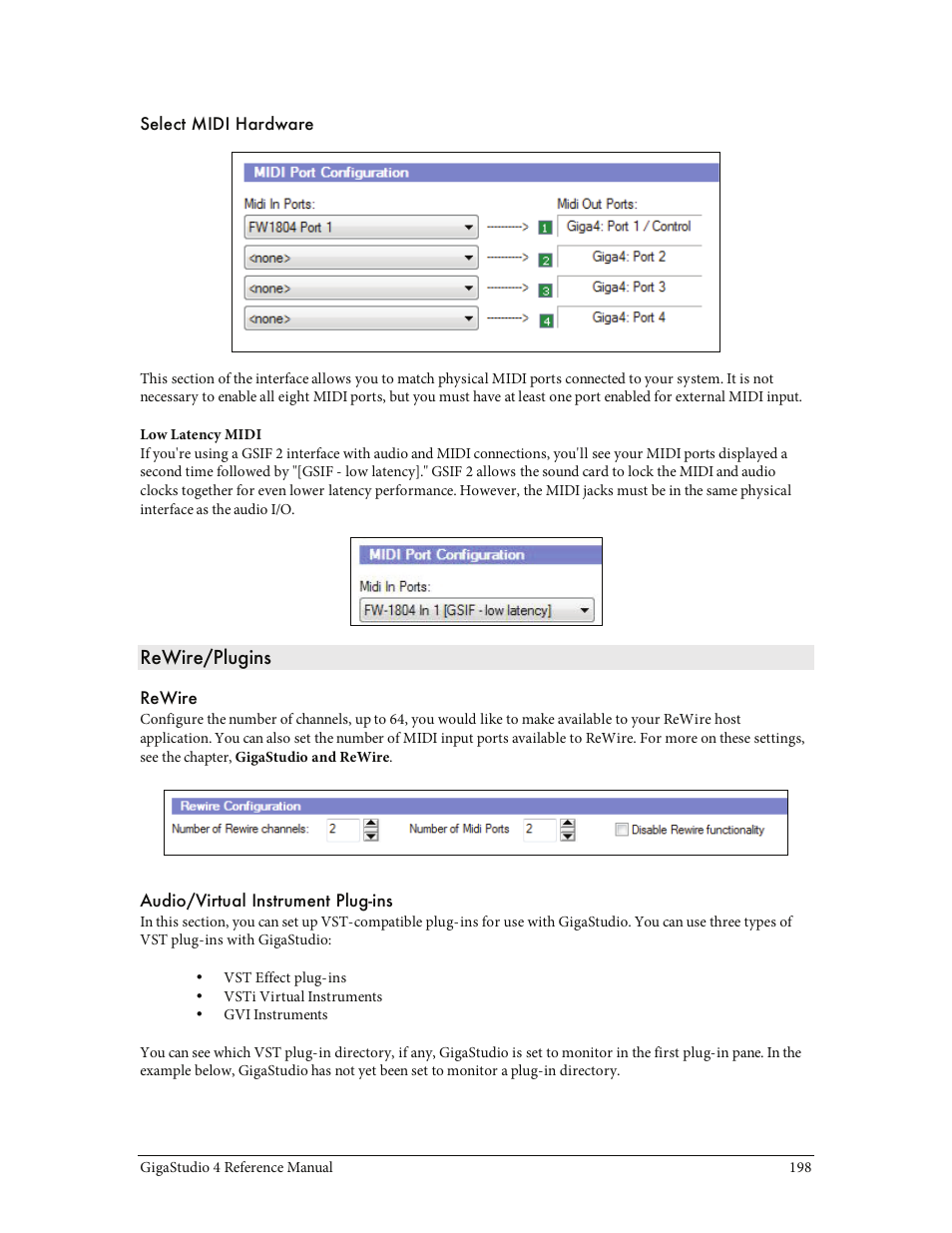 Rewire/plugins | Teac GigaStudio 4 User Manual | Page 198 / 211