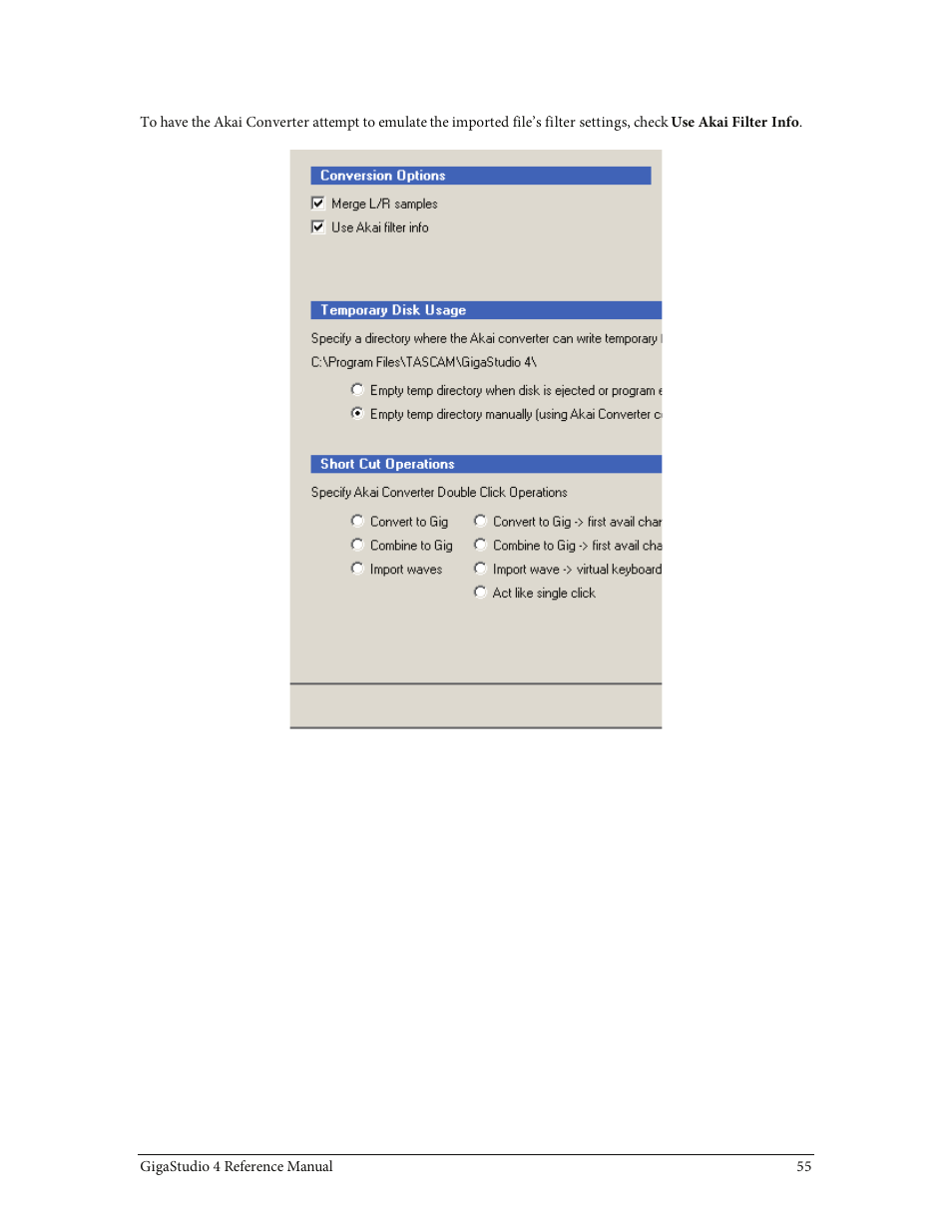 Teac GigaStudio 4 User Manual | Page 55 / 211