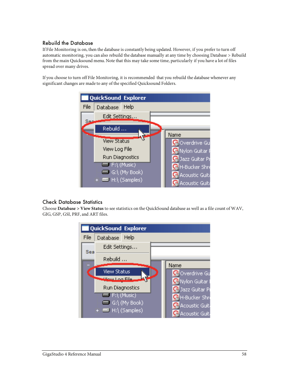 Teac GigaStudio 4 User Manual | Page 58 / 211