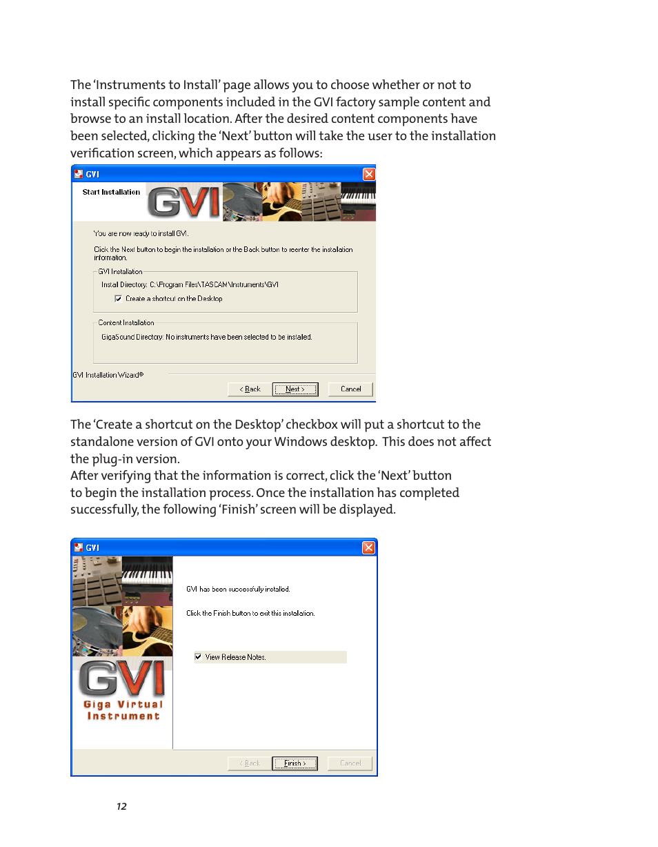 Teac GVI User Manual | Page 12 / 62