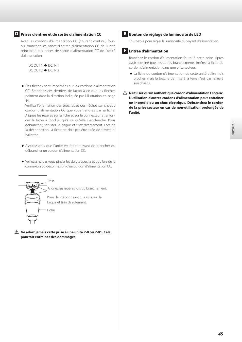 Teac GRANDIOSO P1 User Manual | Page 45 / 104