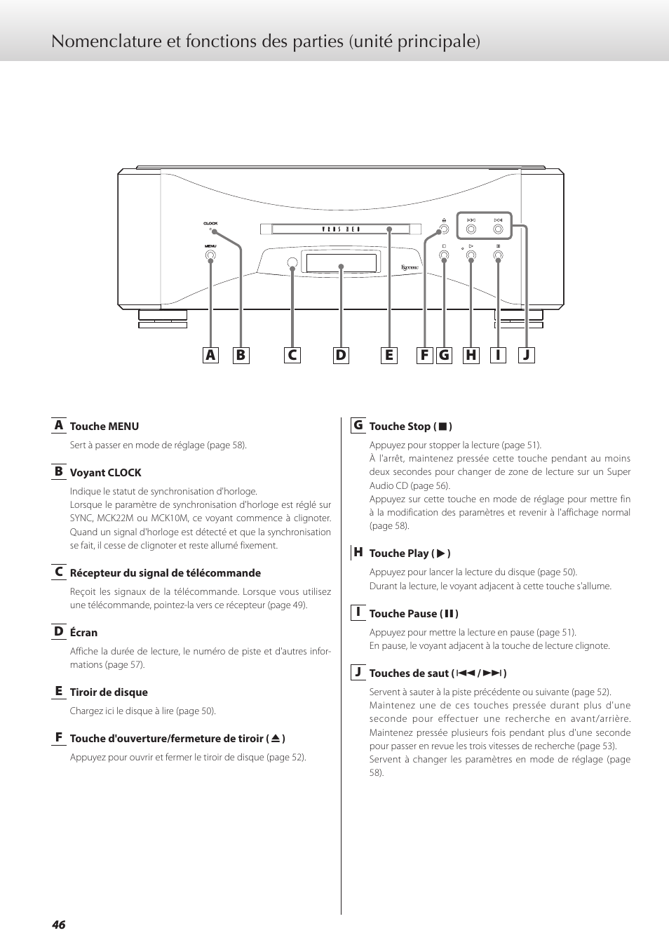 Teac GRANDIOSO P1 User Manual | Page 46 / 104