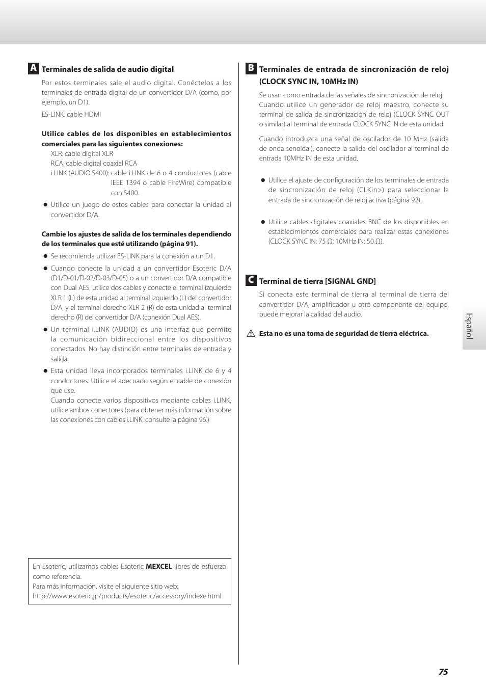 Teac GRANDIOSO P1 User Manual | Page 75 / 104