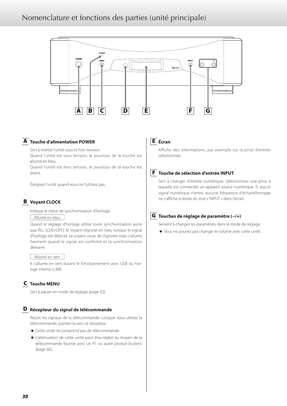 Teac GRANDIOSO D1 User Manual | Page 30 / 68