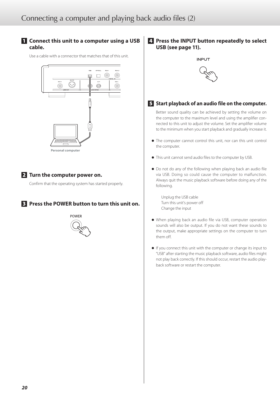 Teac D-07x User Manual | Page 20 / 68