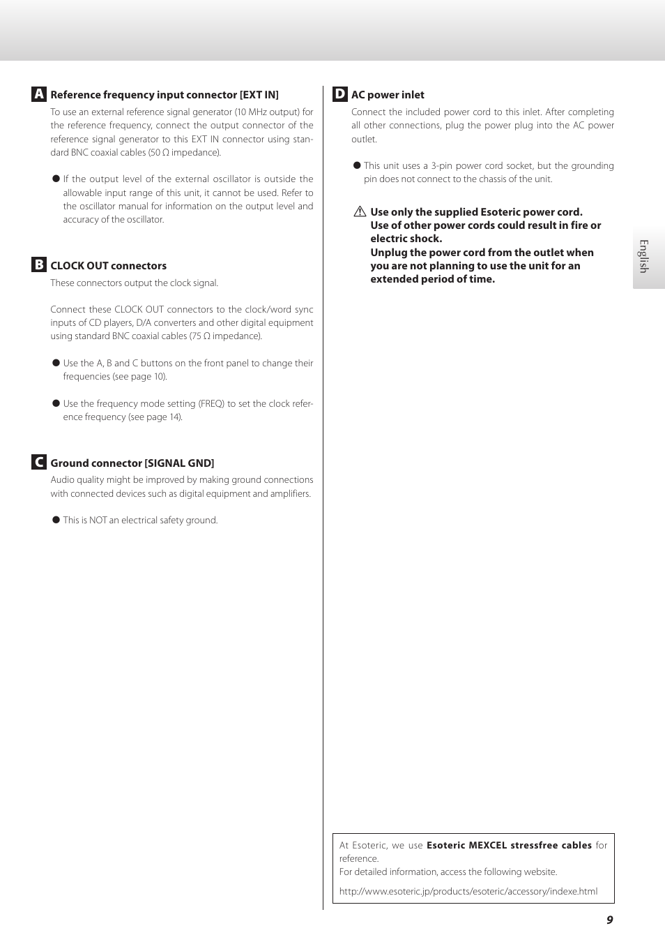 Teac G-02 User Manual | Page 9 / 48