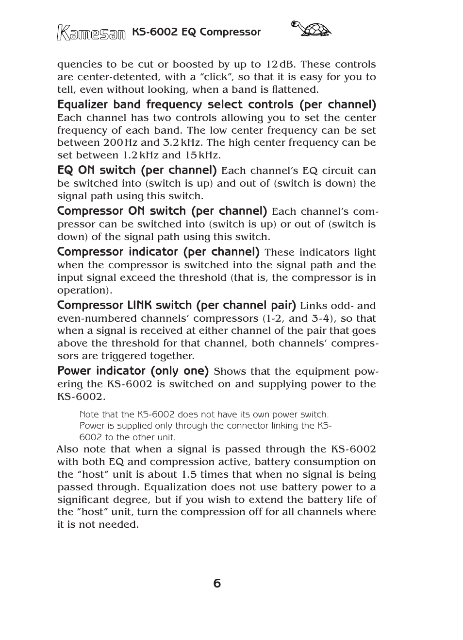 Teac KS-6002 User Manual | Page 6 / 12