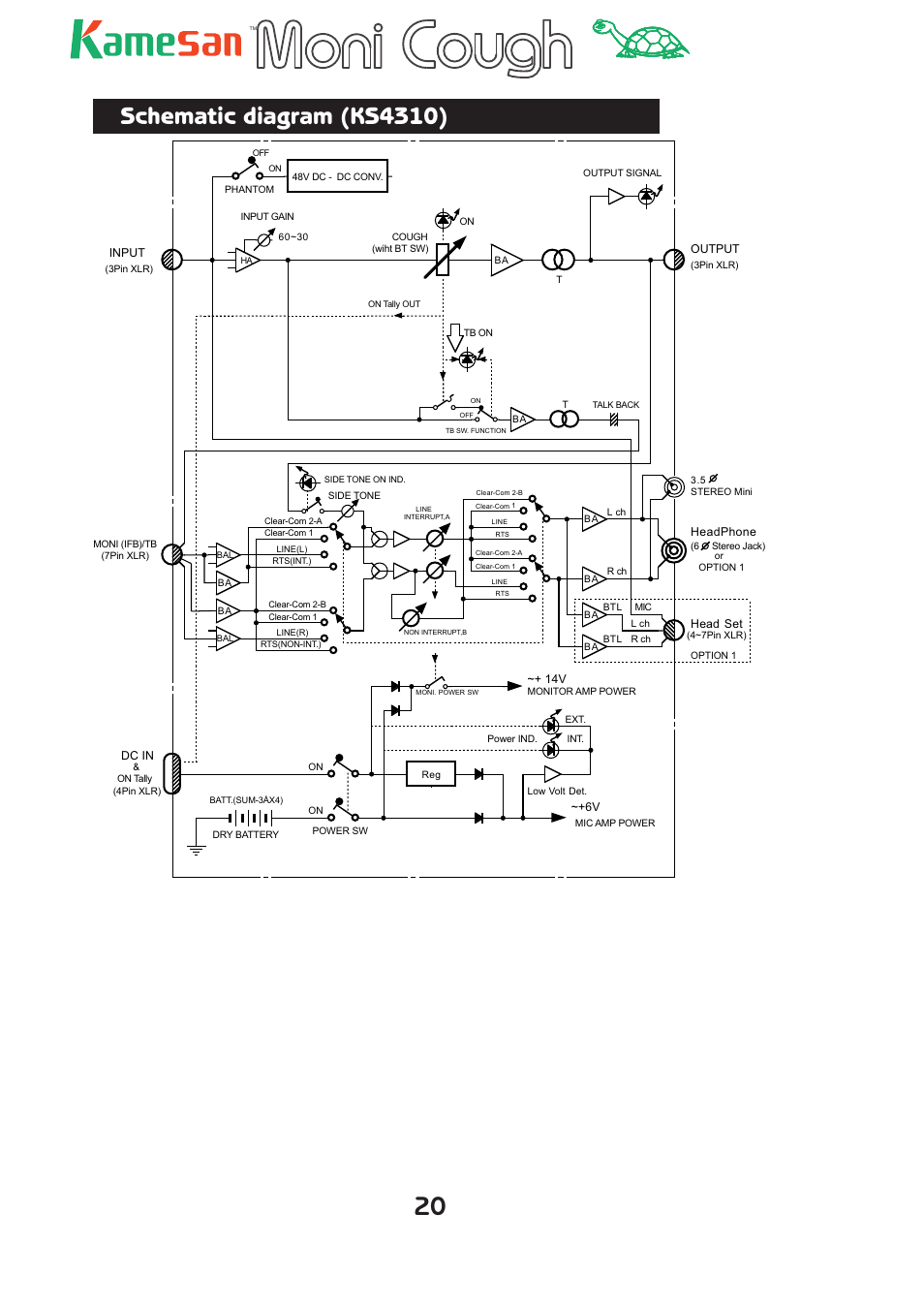 Schematic diagram (ks4310) | Teac KS-4320 User Manual | Page 20 / 24