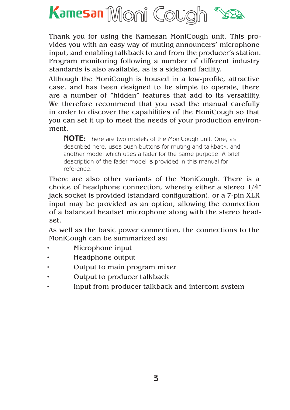 Teac KS-4320 User Manual | Page 3 / 24