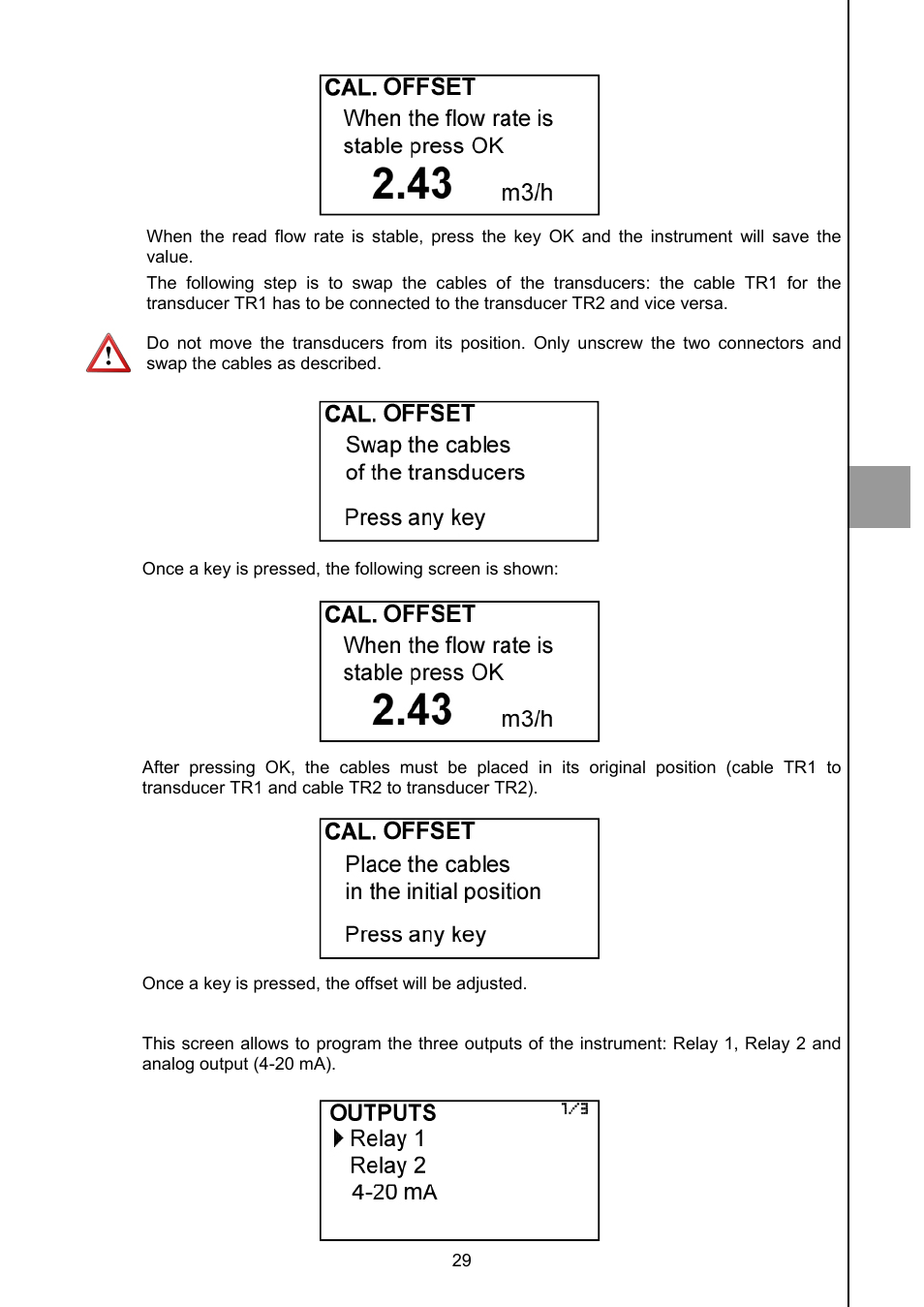 5 outputs | Tecfluid CU Series User Manual | Page 29 / 48