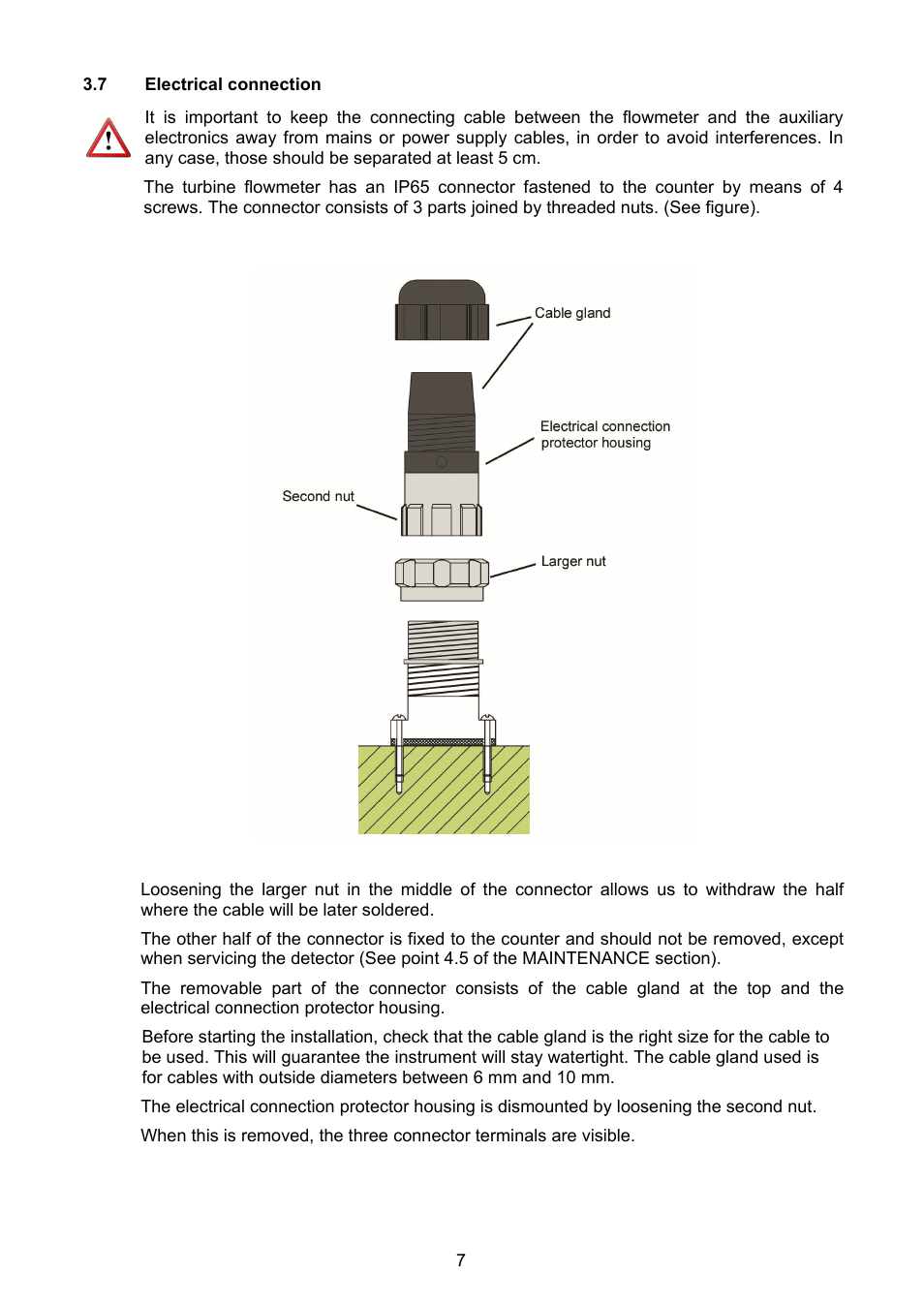 7 electrical connection | Tecfluid TM Series User Manual | Page 7 / 20