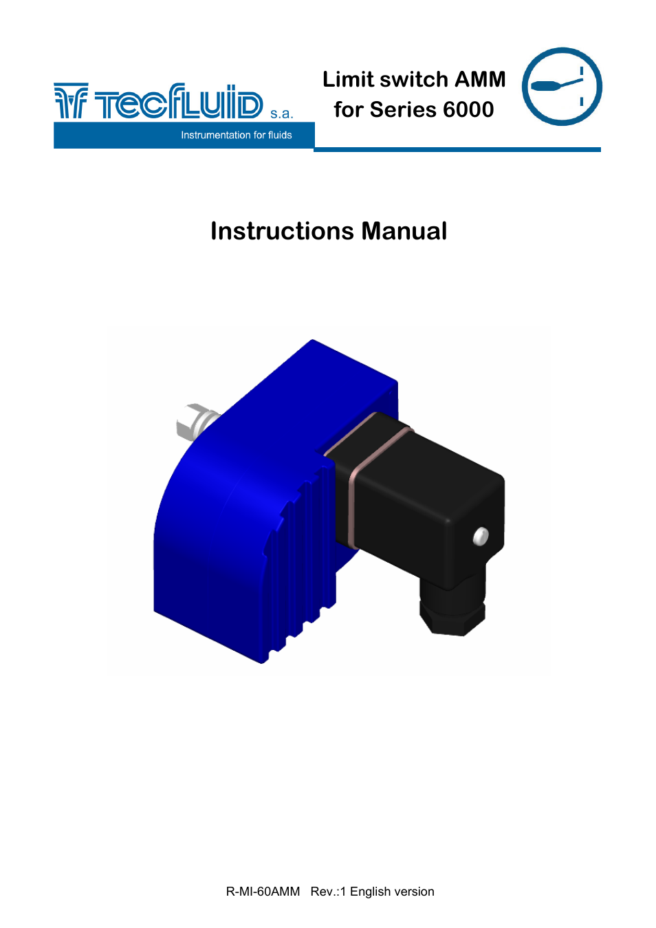 Tecfluid AMM For 6000 Series User Manual | 8 pages