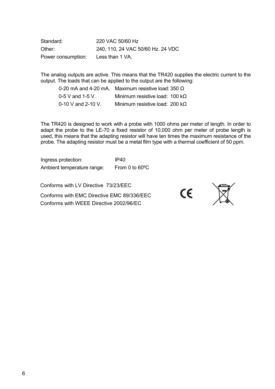 Tecfluid TR420 User Manual | Page 6 / 8