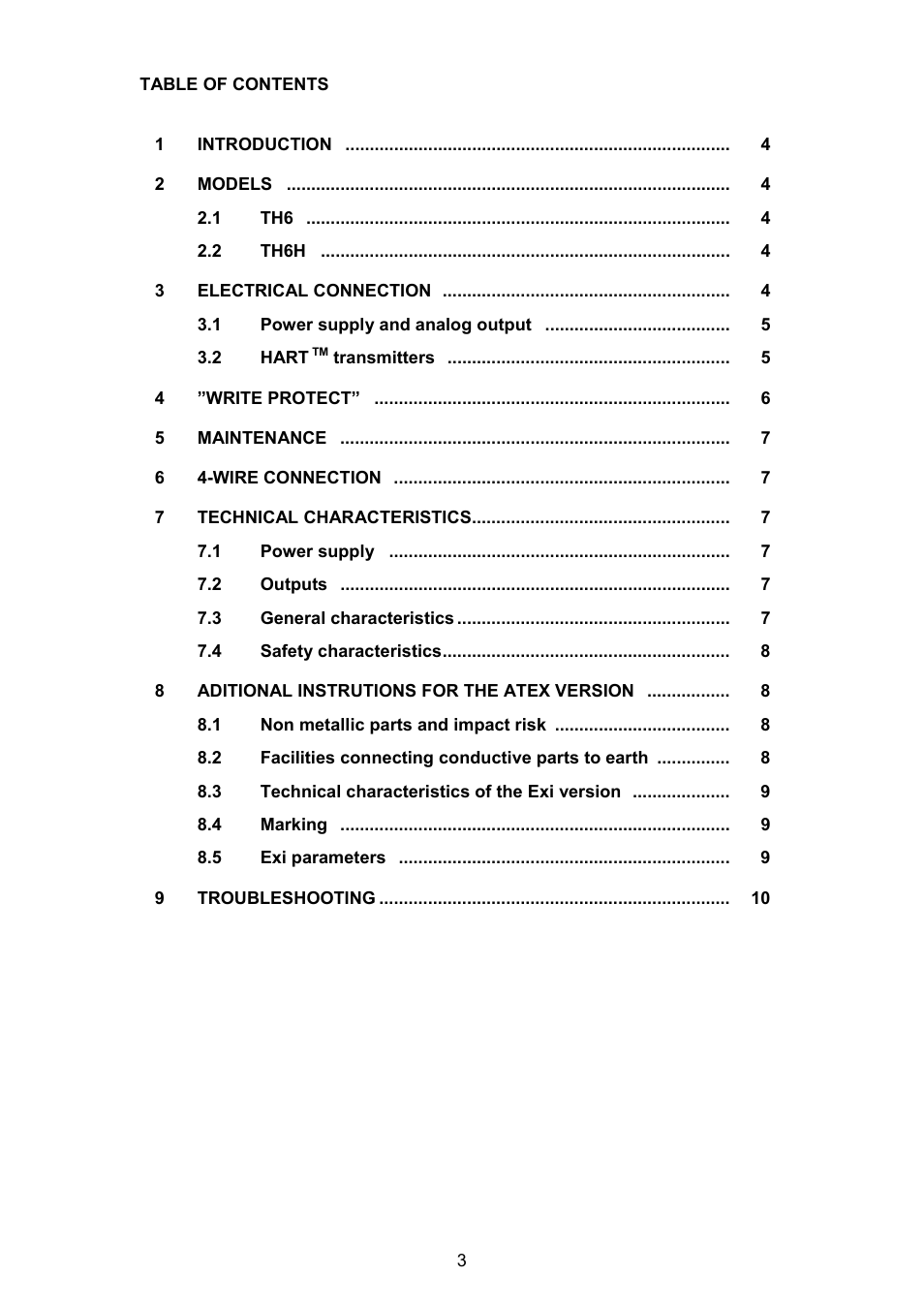Tecfluid TH6 For AD Series User Manual | Page 3 / 12