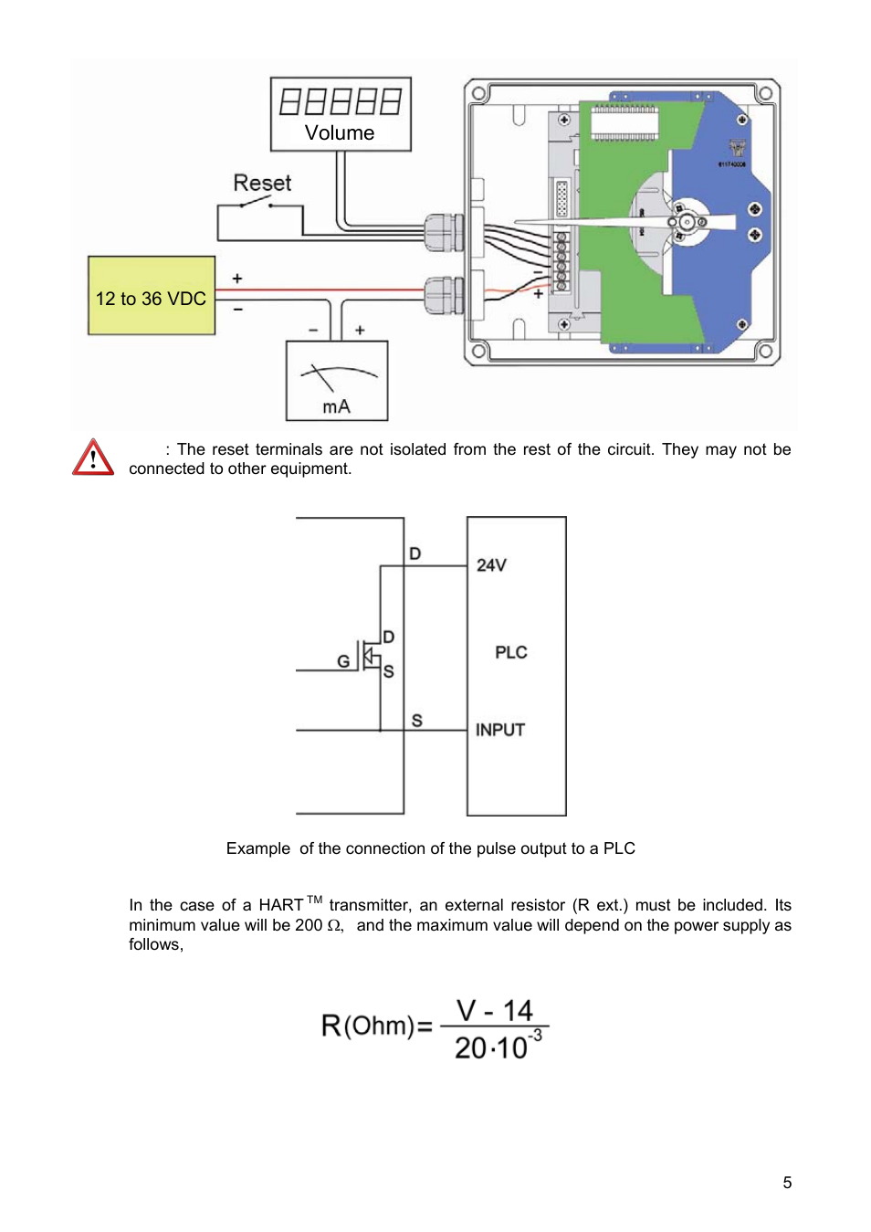 Volume | Tecfluid TH5 For DP Series User Manual | Page 5 / 12