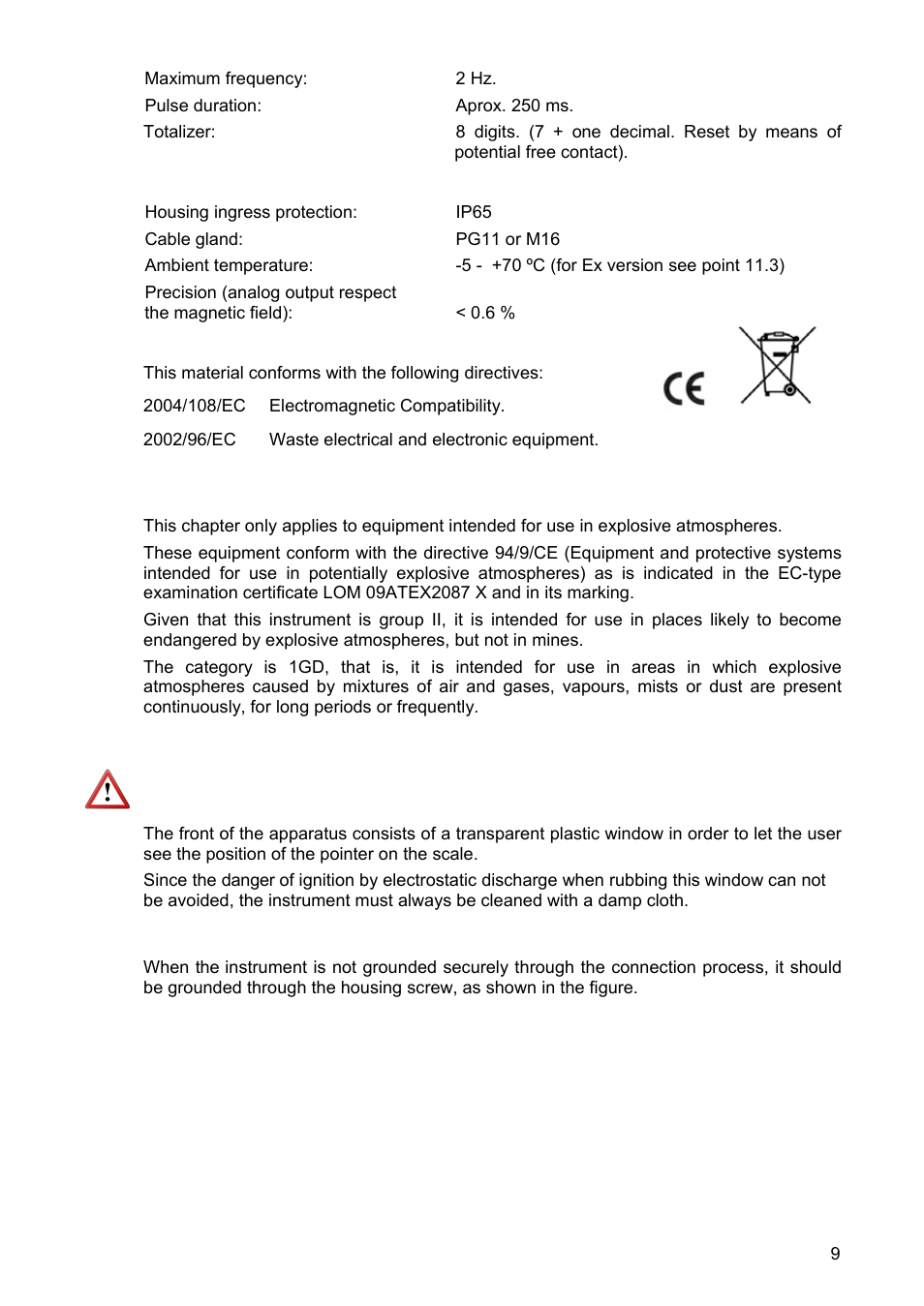 Tecfluid TH5 For DP Series User Manual | Page 9 / 12