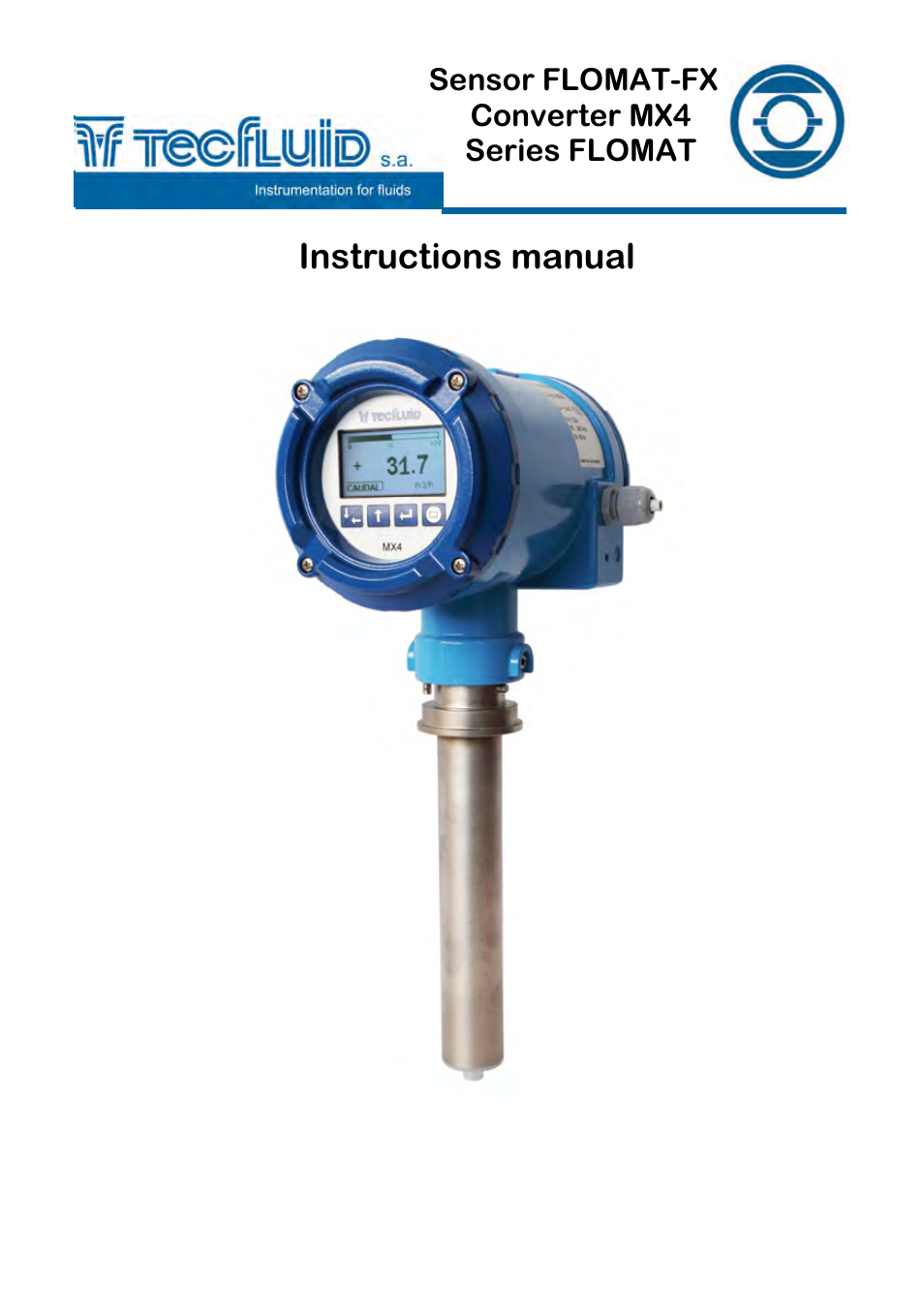 Tecfluid MX4 For FLOMAT Series User Manual | 56 pages