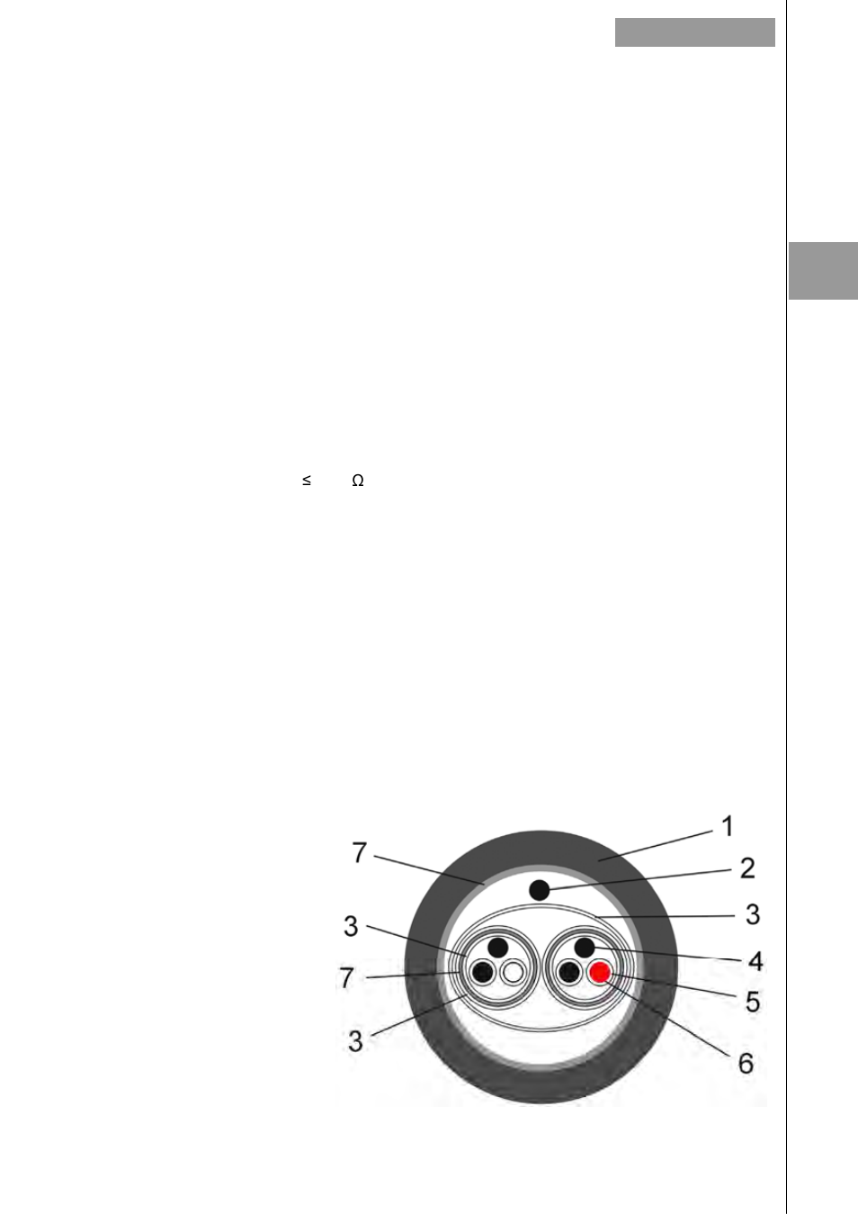5 cable specifications | Tecfluid MX4 For FLOMID Series User Manual | Page 25 / 64