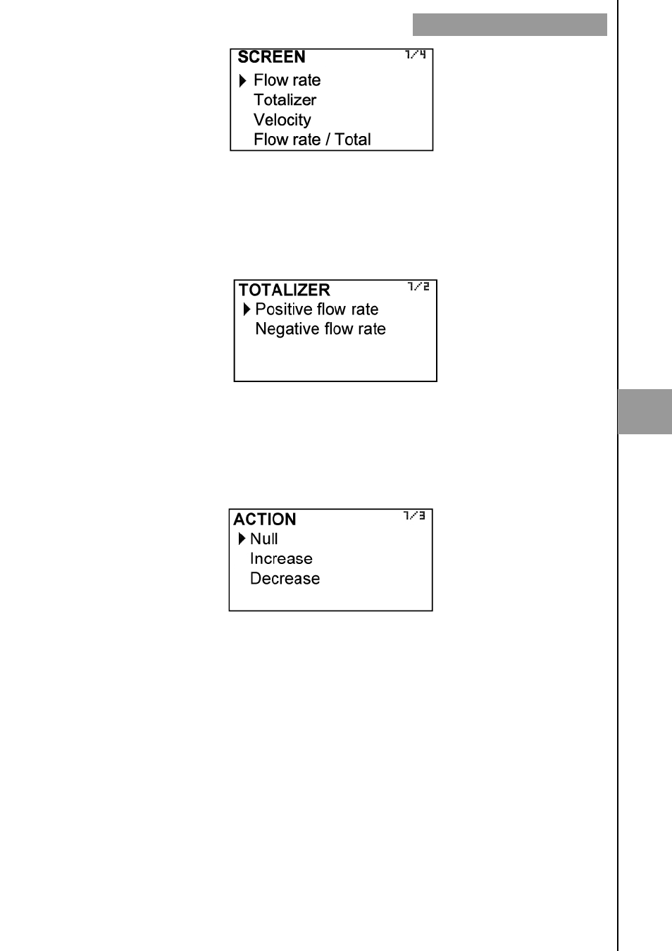 7 totalizer | Tecfluid MX4 For FLOMID Series User Manual | Page 41 / 64