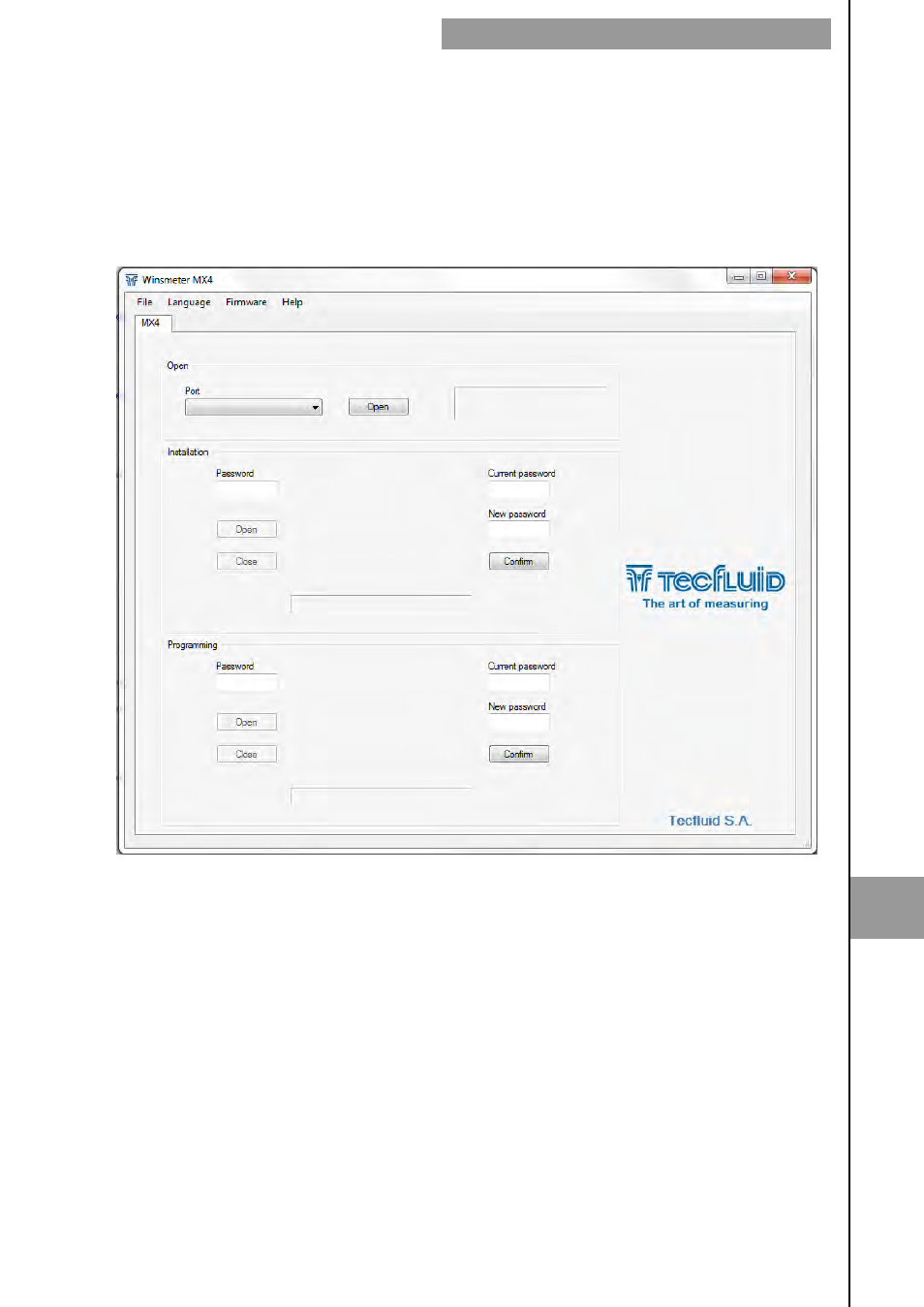 2 port connection | Tecfluid MX4 For FLOMID Series User Manual | Page 45 / 64