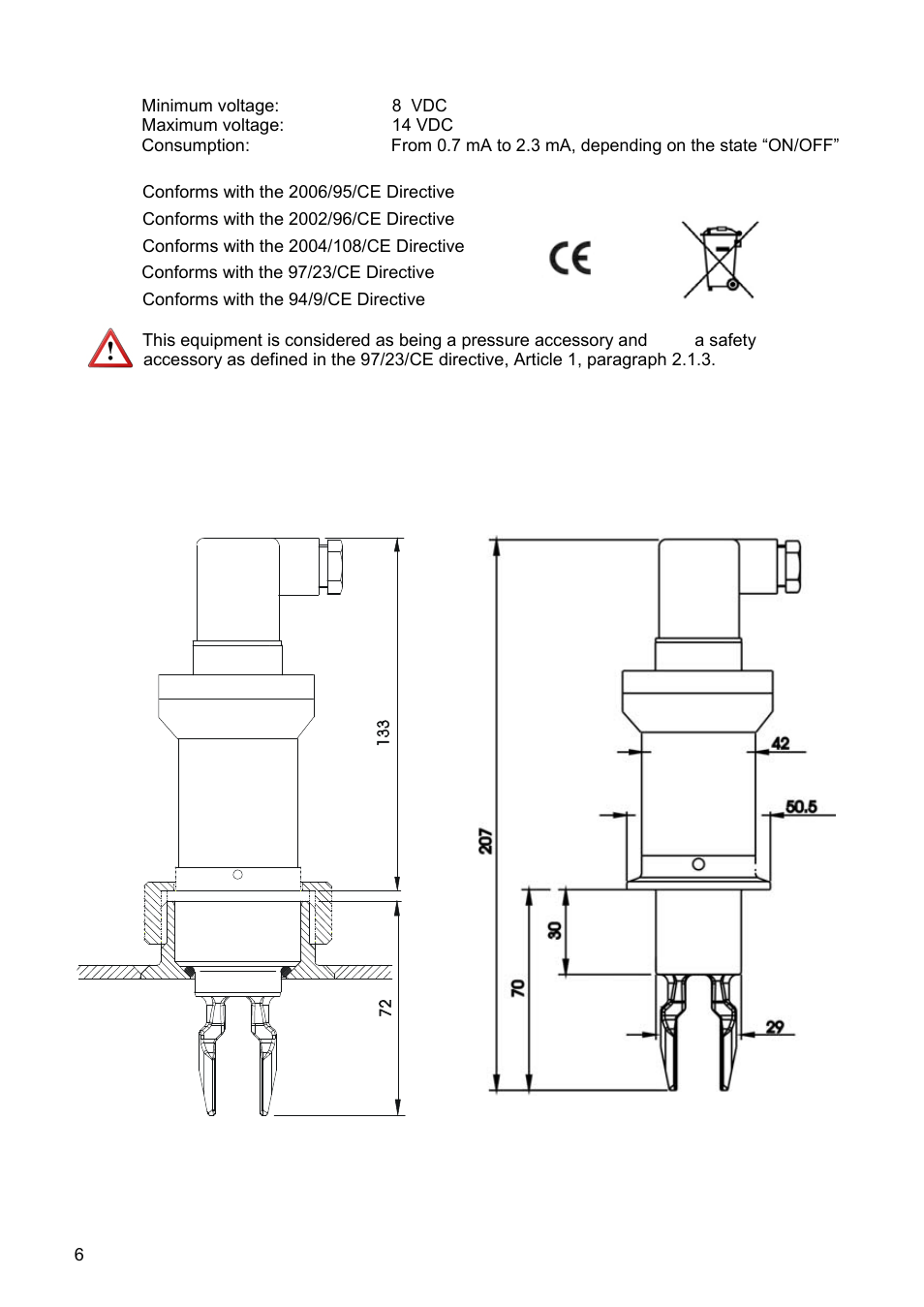 Tecfluid LD61N User Manual | Page 6 / 8