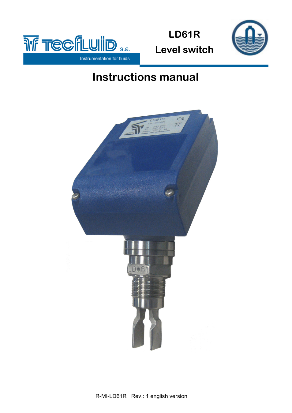Tecfluid LD61R User Manual | 12 pages