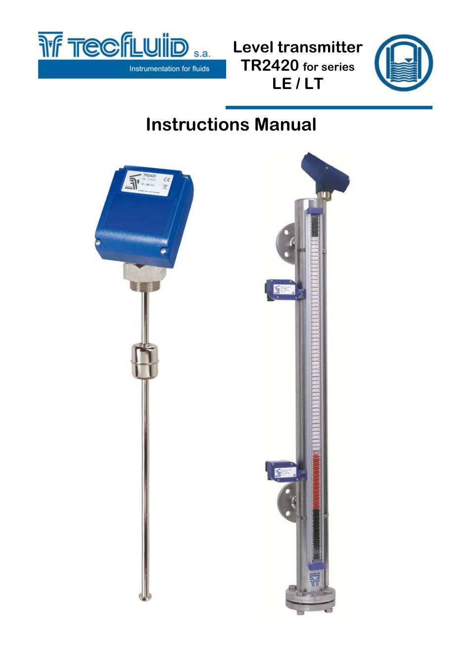 Tecfluid TR2420 User Manual | 12 pages