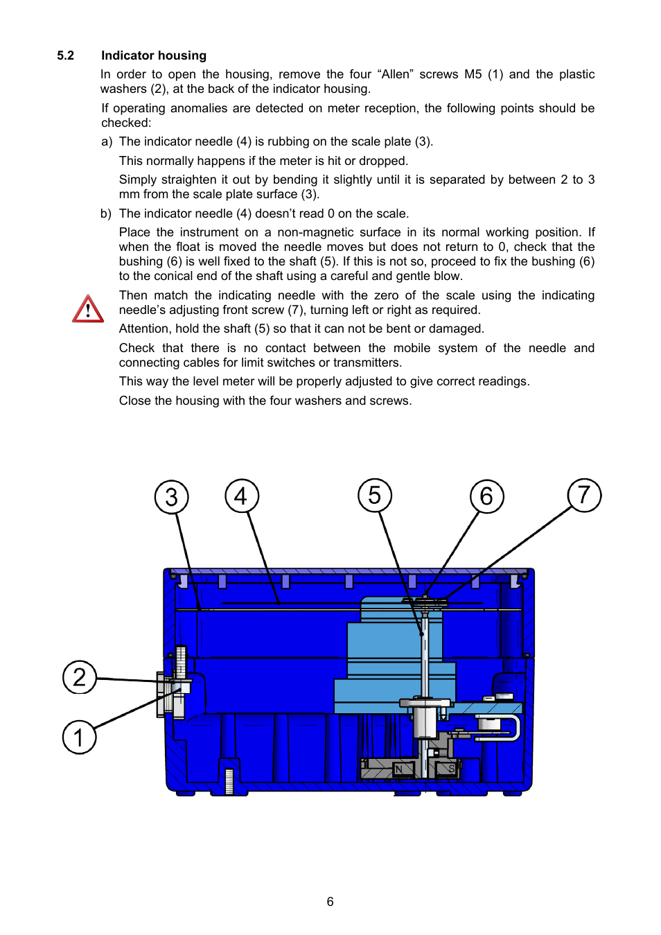 2 indicator housing | Tecfluid LP Series User Manual | Page 6 / 12