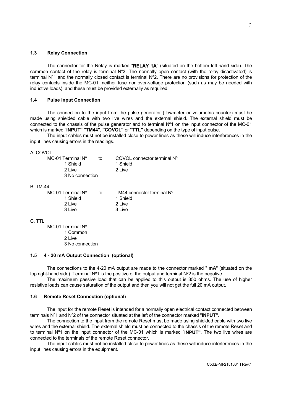 Tecfluid MC-01 User Manual | Page 3 / 12