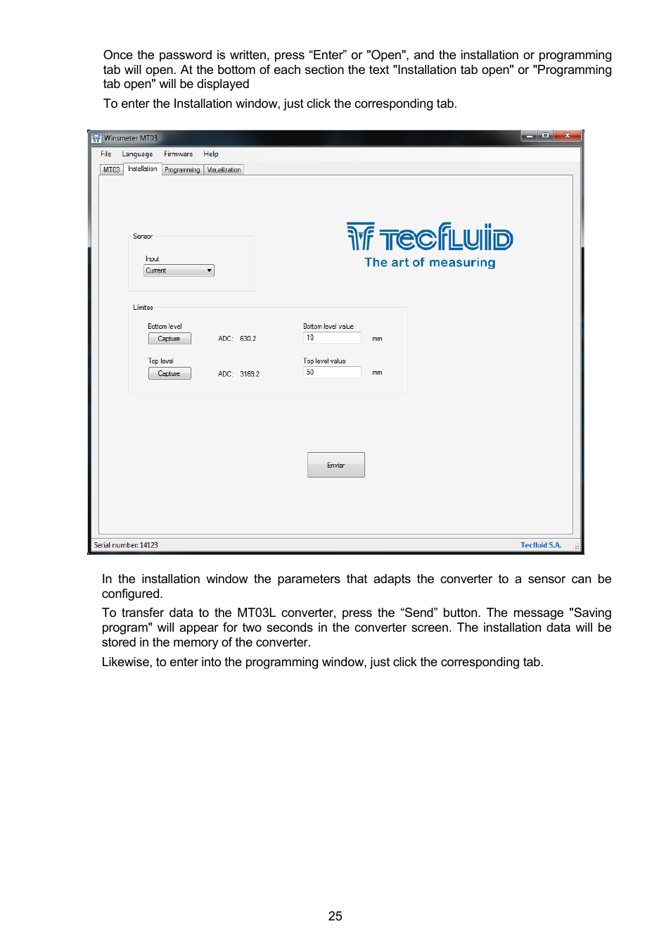 Tecfluid MT03L User Manual | Page 25 / 32