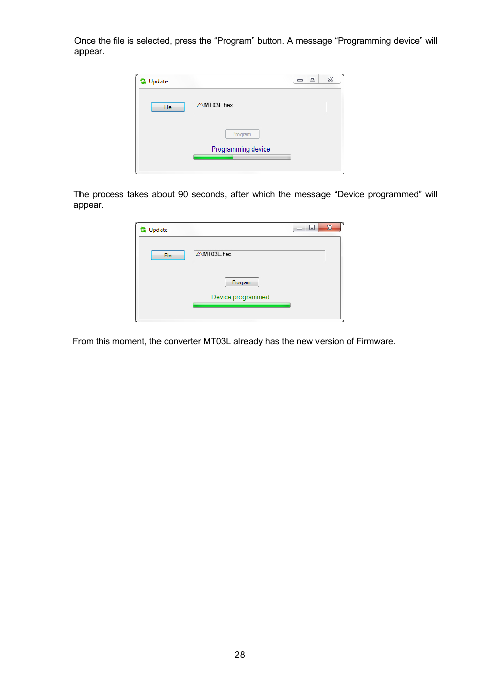 Tecfluid MT03L User Manual | Page 28 / 32