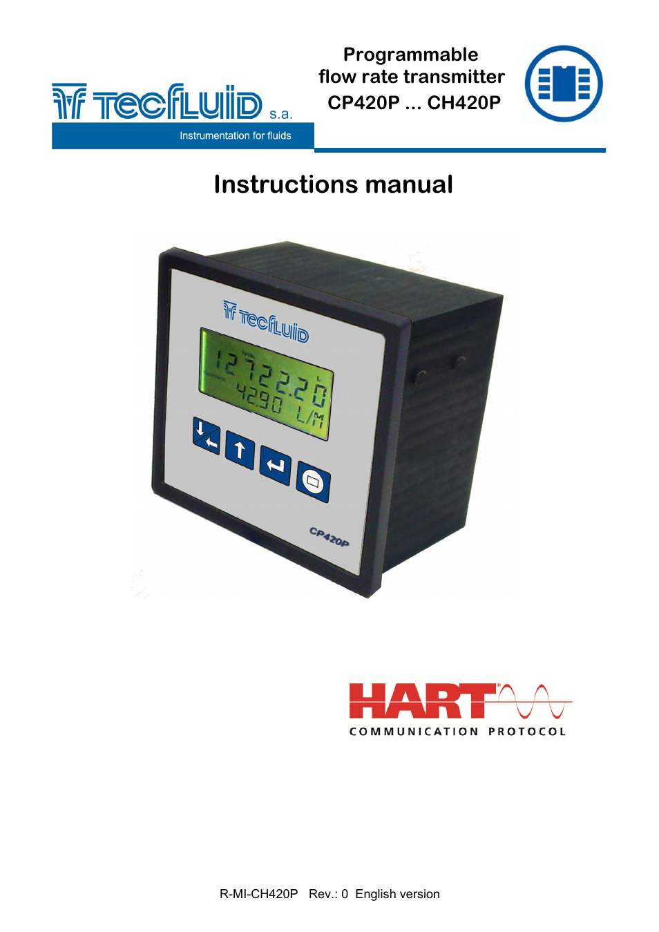Tecfluid CP420P User Manual | 12 pages