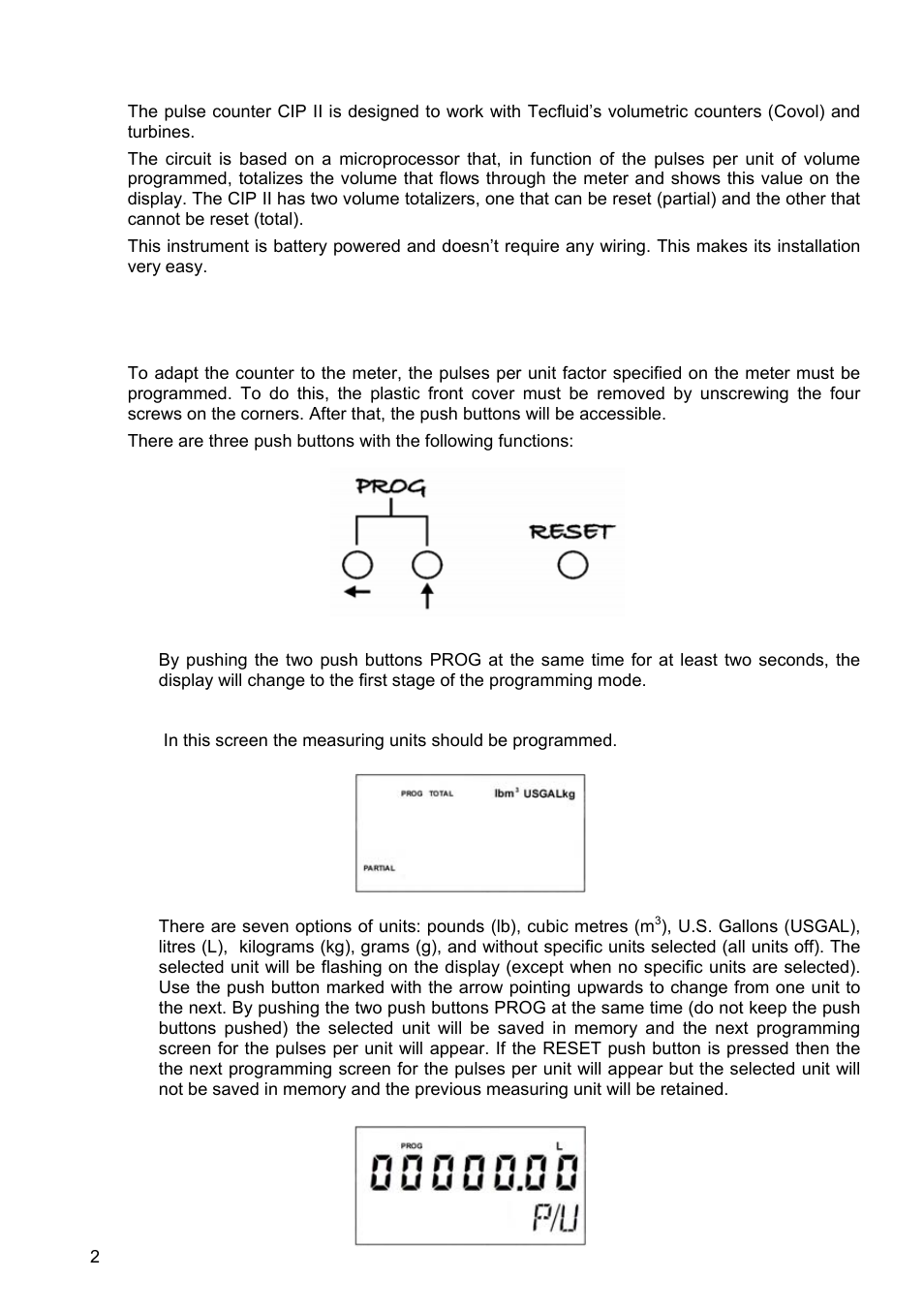 Tecfluid CIP II User Manual | Page 2 / 8