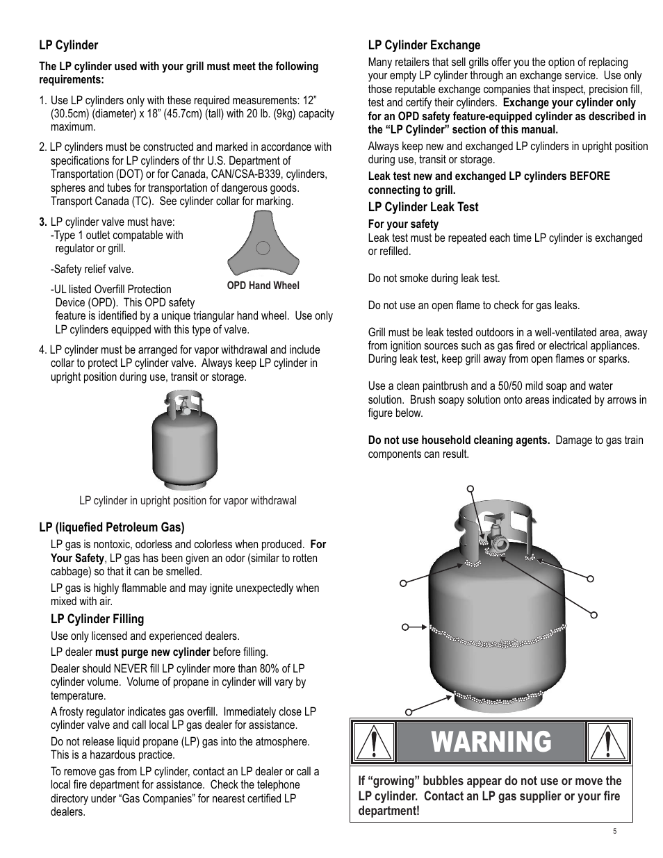 Warning | Char-Broil 4539937 User Manual | Page 5 / 24