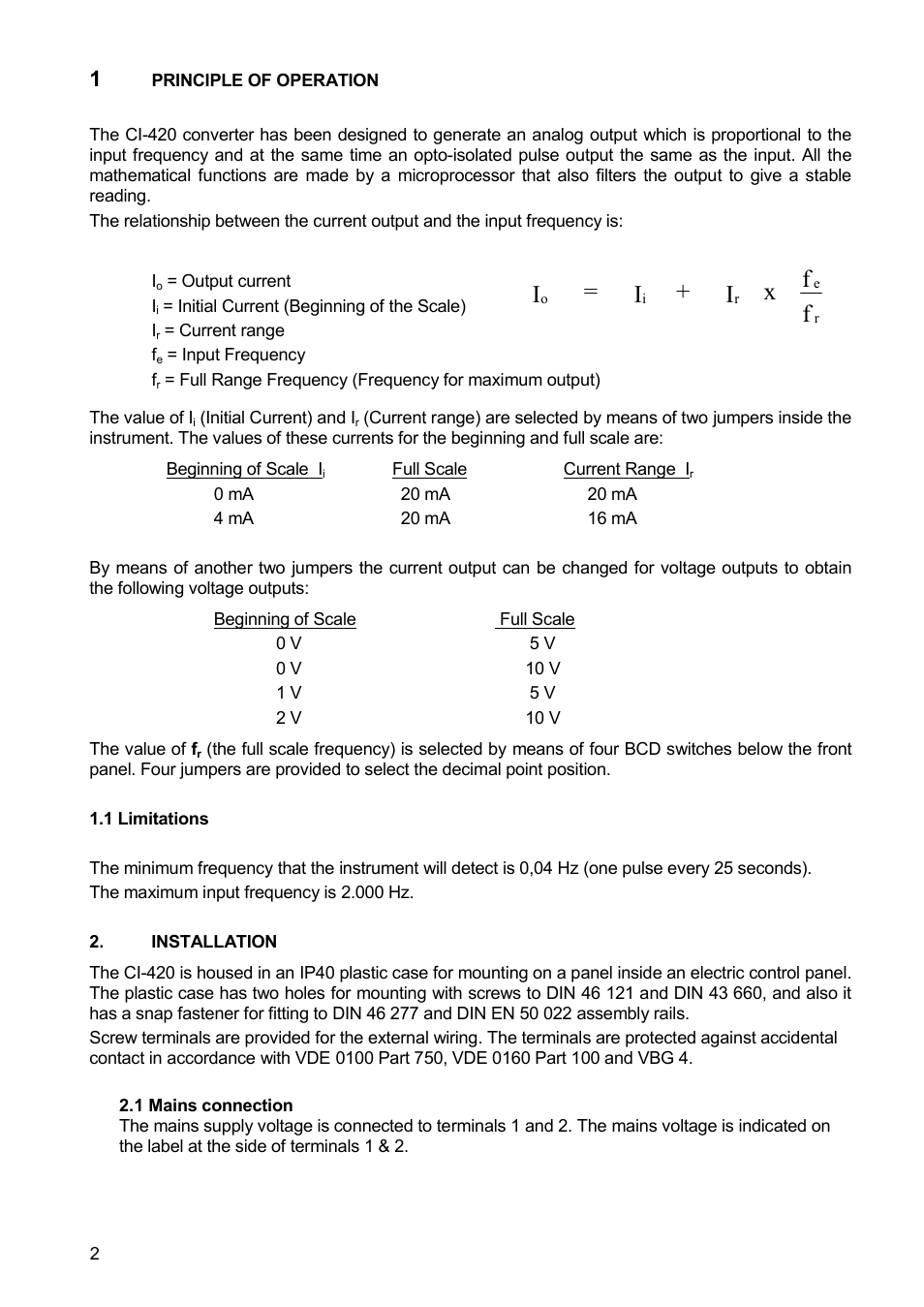 Fx i + i = i | Tecfluid CI-420 User Manual | Page 2 / 8