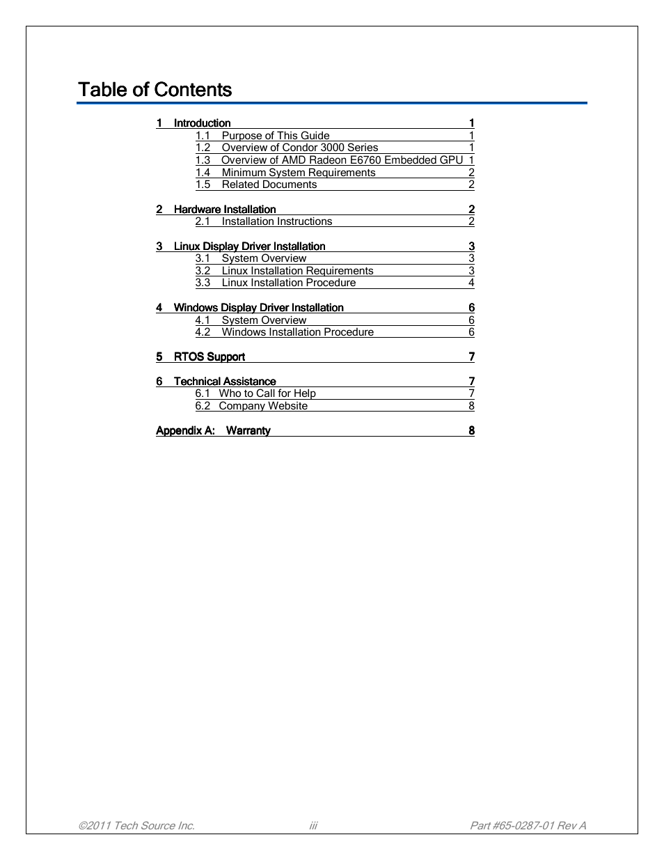 Tech Source Condor 3000 Series User Manual | Page 3 / 11