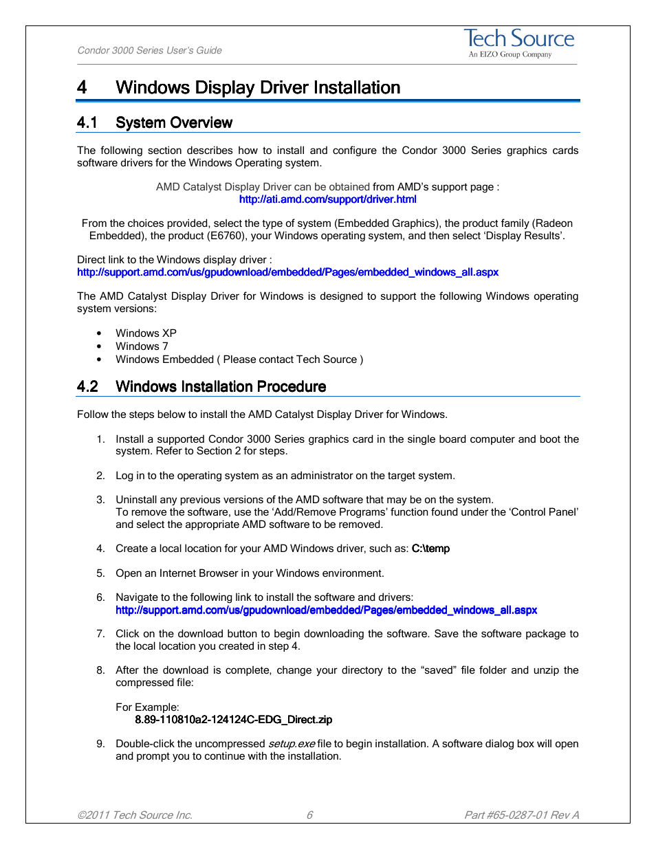 Tech Source Condor 3000 Series User Manual | Page 9 / 11
