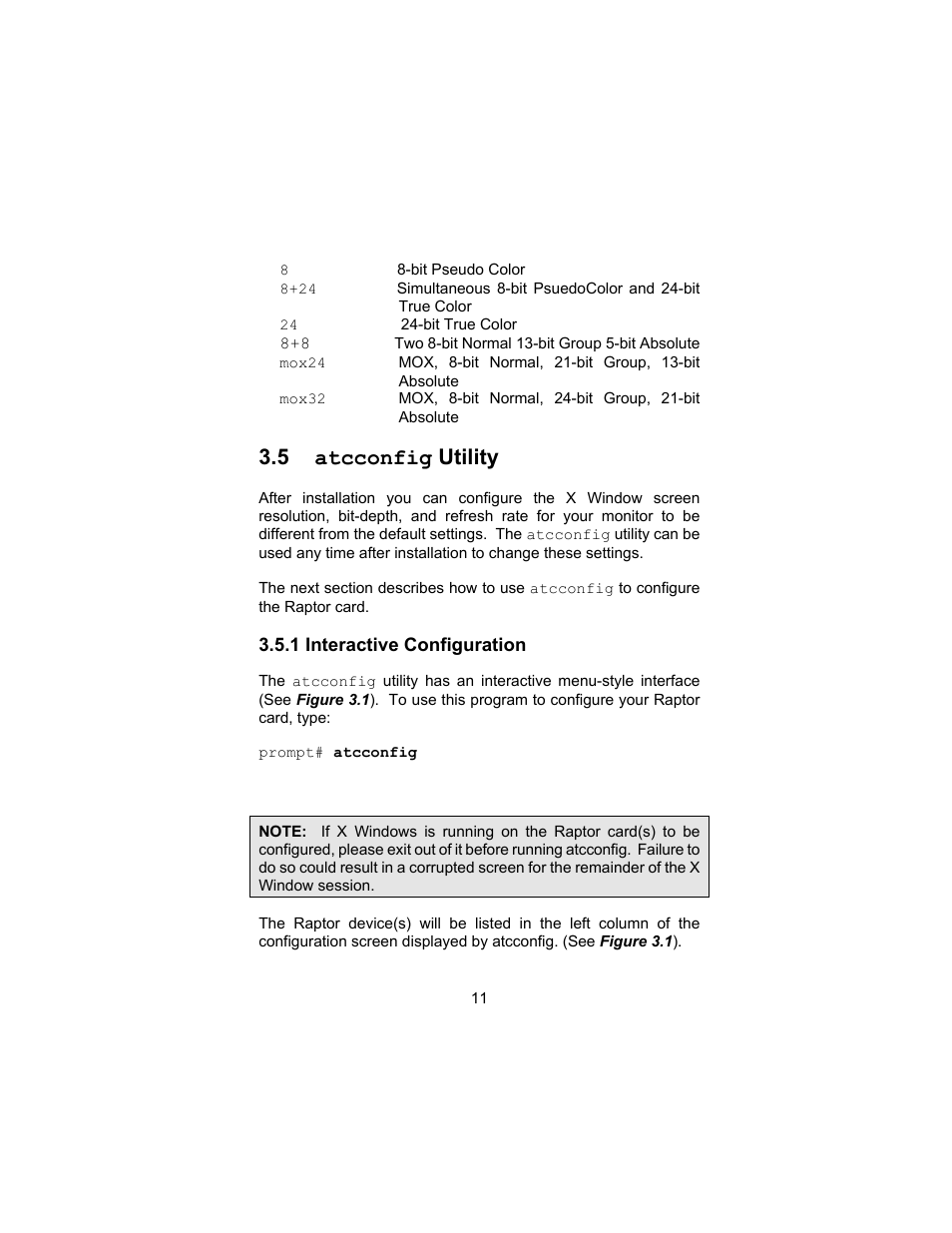 5 atcconfig utility | Tech Source Raptor 4000 (for Solaris) User Manual | Page 15 / 41